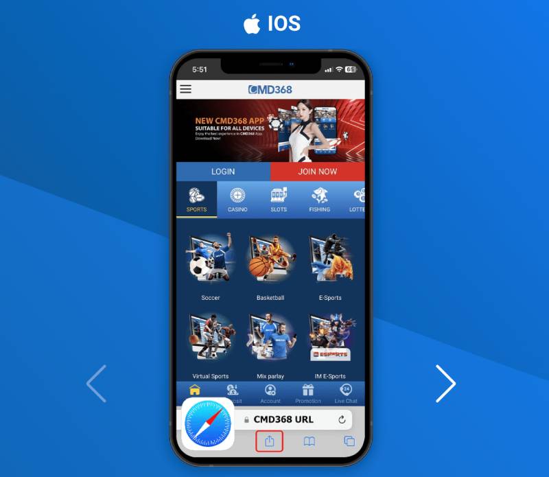 Cách Tải App CMD368 Để Cá Cược Thể Thao 4 Cách tải app CMD368 trên iPhone, iPad (iOS)